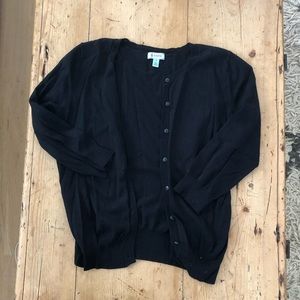Black cardigan